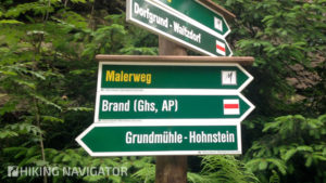 Malerweg-Wegweiser